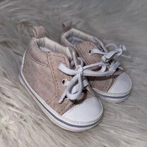 Child of Mine Tan and White Kids Sneakers